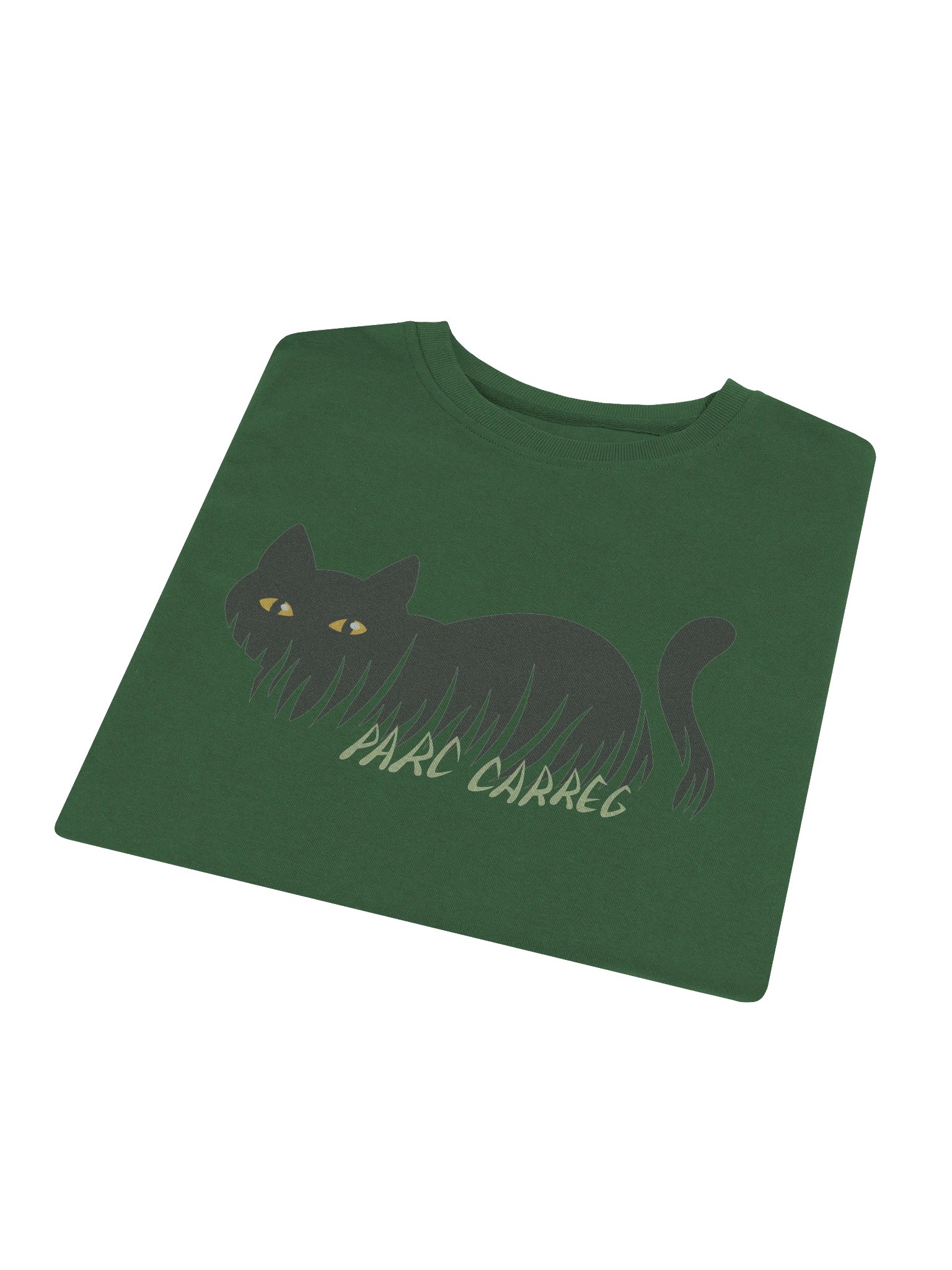 Shadow Cat Unisex Organic Sweatshirt by Parc Carreg product image (4)