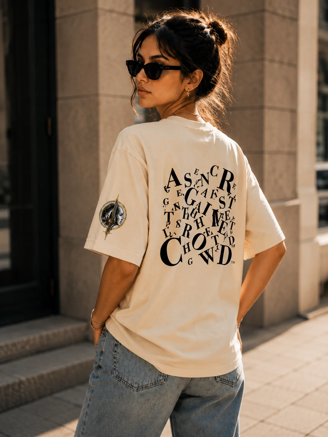 A Single Cry Against the Crowd™ — Signature Natural Statement T-Shirt product image (2)