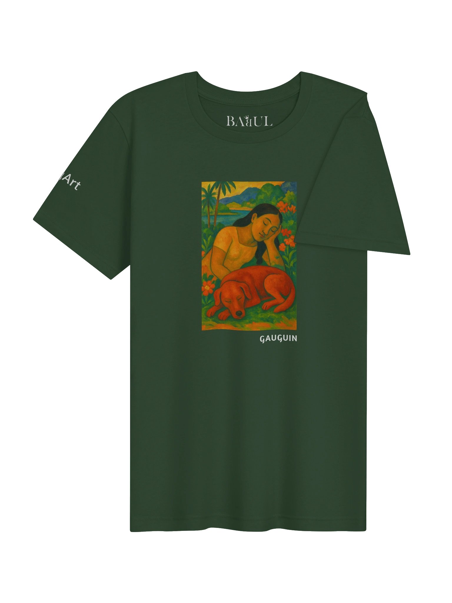 DOGART Unisex Jersey Dog T-Shirt - PAUL GAUGUIN - Iconic Painting Reimagined with Dogs product image (3)