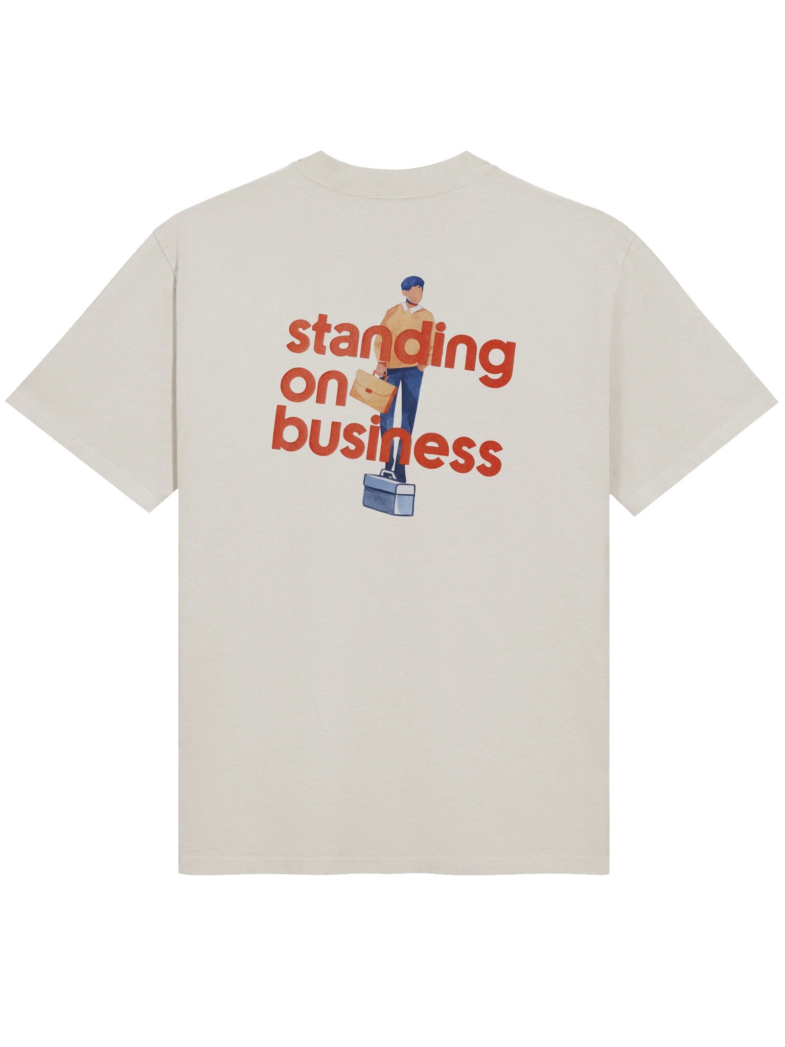 Standing on Biz Tee (Sand) product image (1)