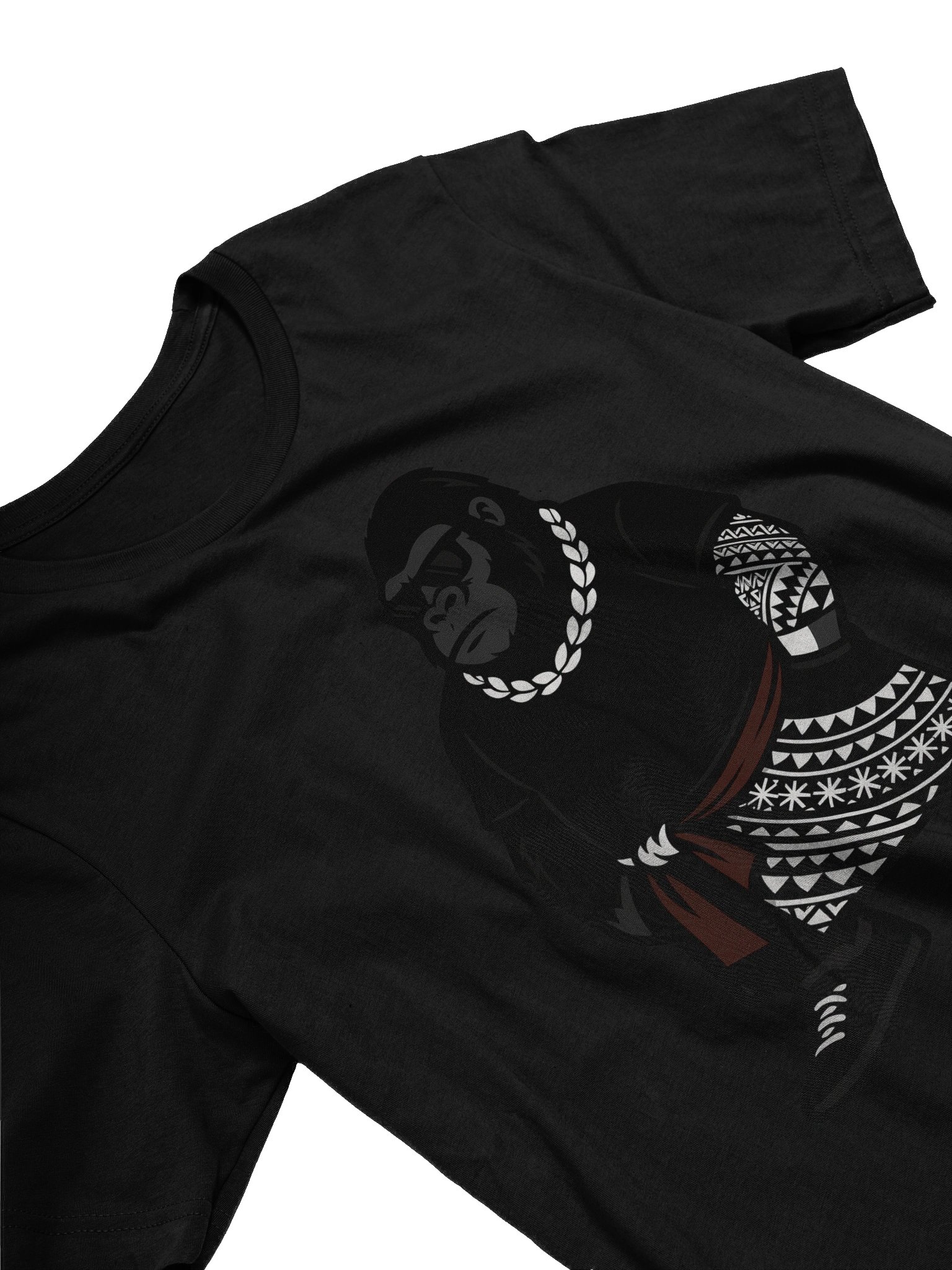 Samoan Gorilla T-Shirt – Urban Tribal Lava Lava Streetwear Design | Polynesian Island Culture Tee by ASP Apparel product image (3)