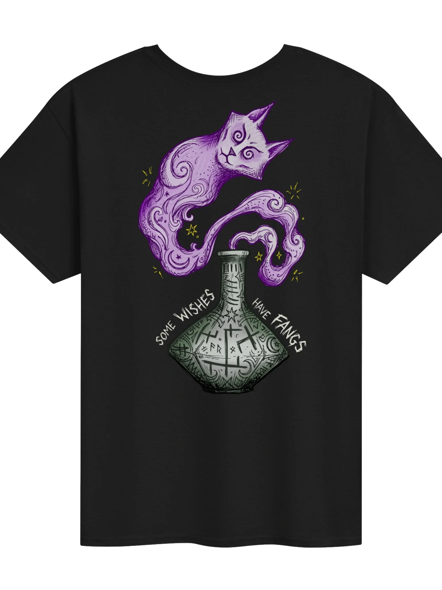 Some Wishes Have Fangs - Back Print T-Shirt product image (1)