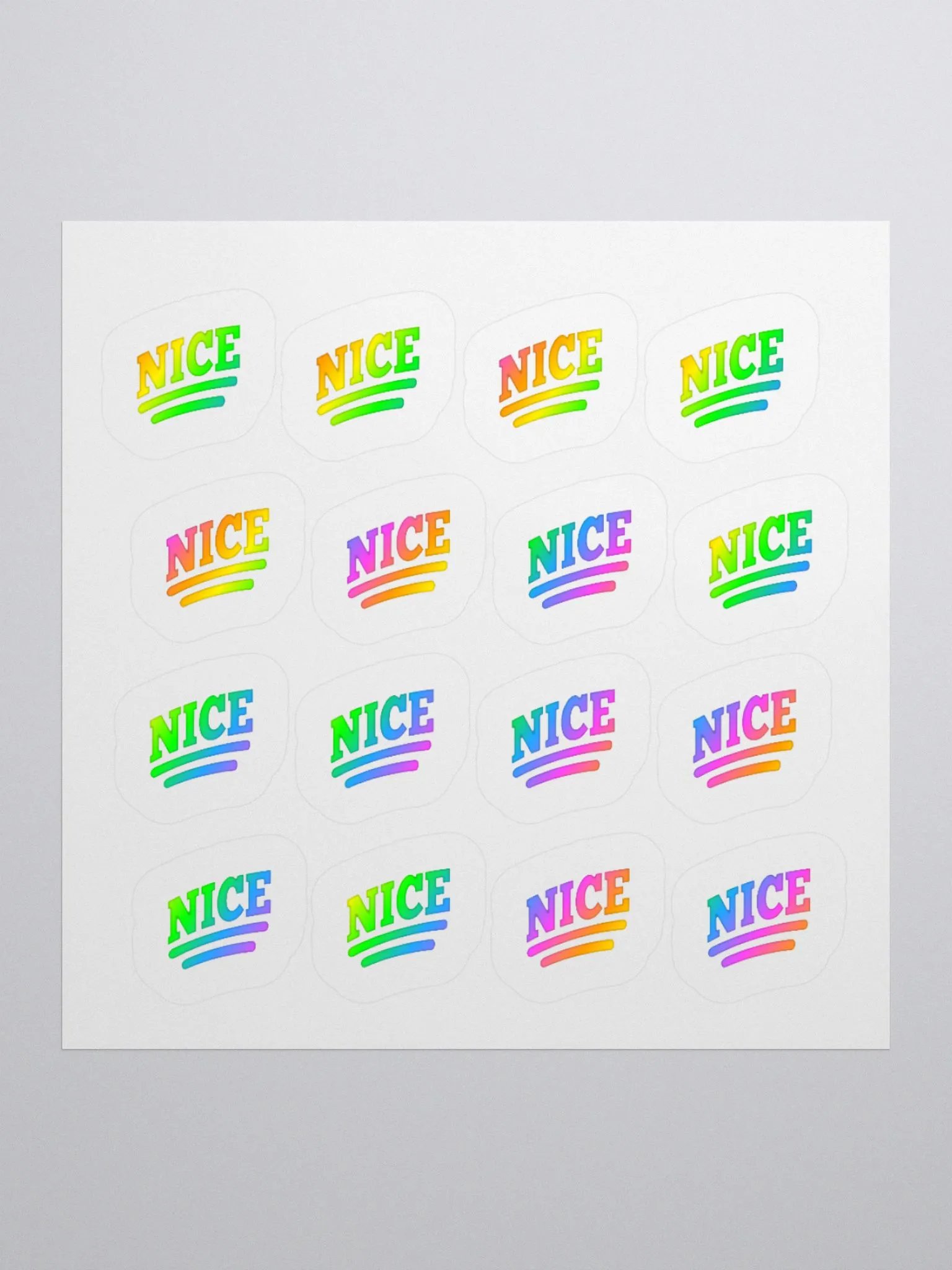 "NICE" Sticker sheet product image (1)
