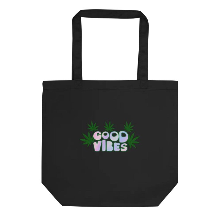 Good Vibes Cannabis Leaves Tote Bag product image (1)