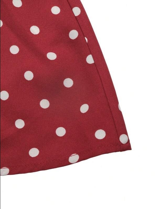 Celisse Women's Deep V-Neck Polka Dot Casual Romantic 1950s Vintage Party Vacation Travel Dress White Polka Dot Summer product image (5)