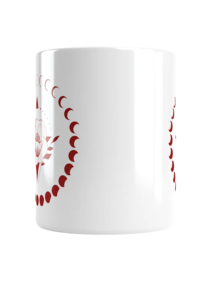 Full Moon Cycle Floral Coffee Mug | Well Women Rising product image (2)