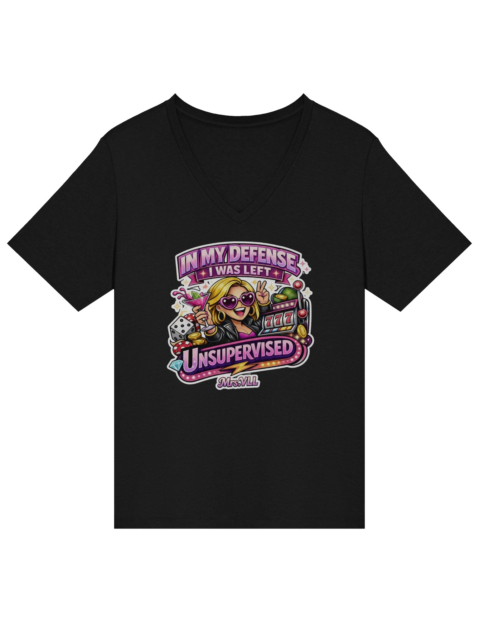 In my Defense... Women's Relaxed V-Neck Tee product image (11)