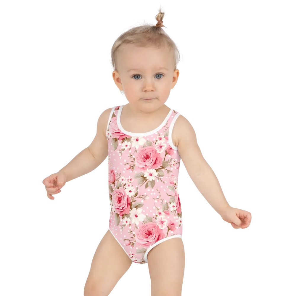 Rosy Dreams All-Over Kids Swimsuit product image (1)