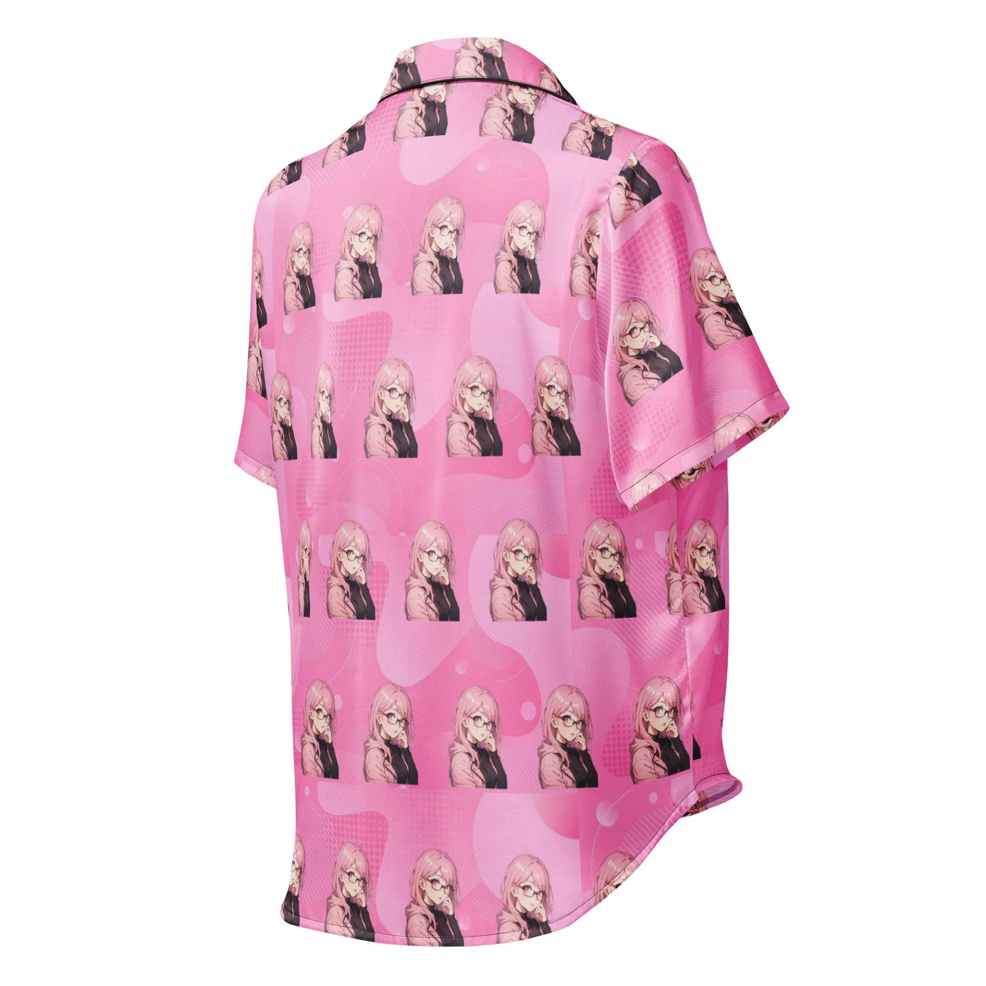 (PINK WAIFU) K Women's Short Sleeve Pajama Top product image (2)