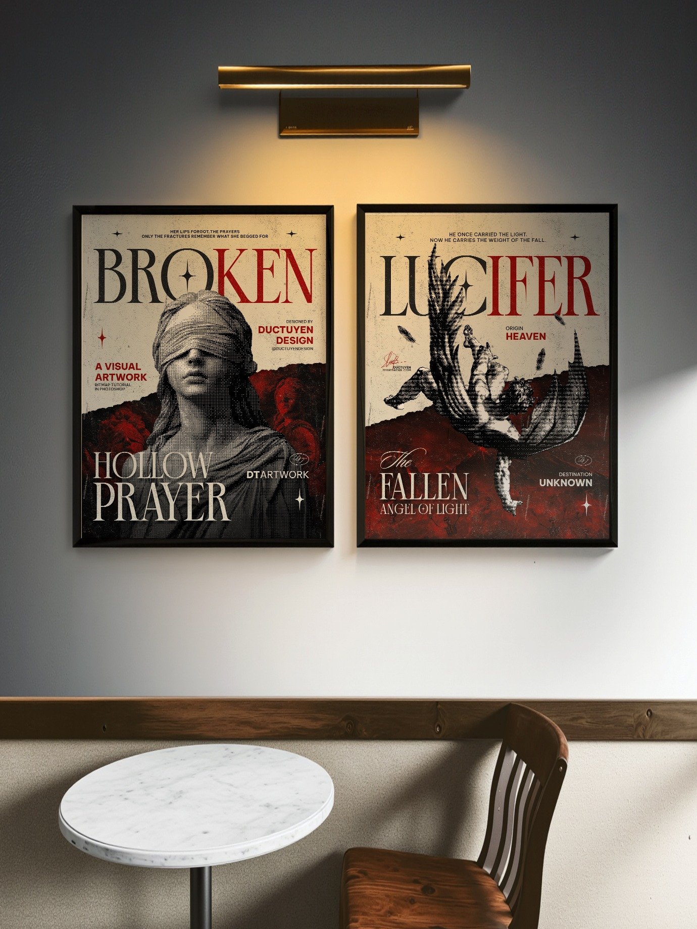 LUCIFER - The Fallen Angel of Light" Framed Poster product image (7)