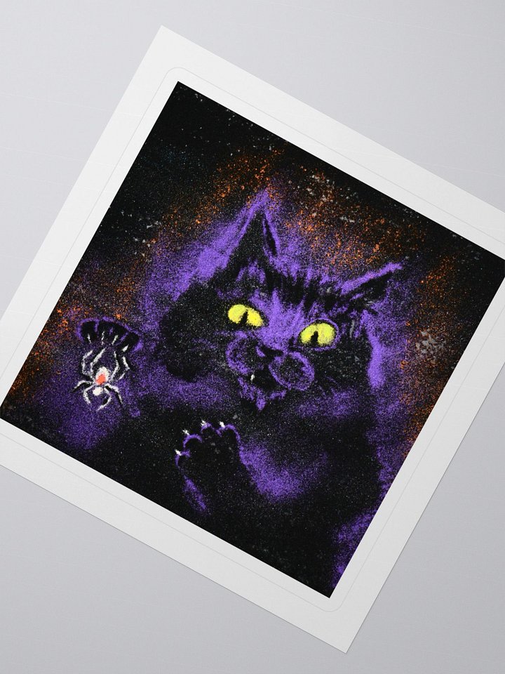 Purple Cat Sticker product image (2)