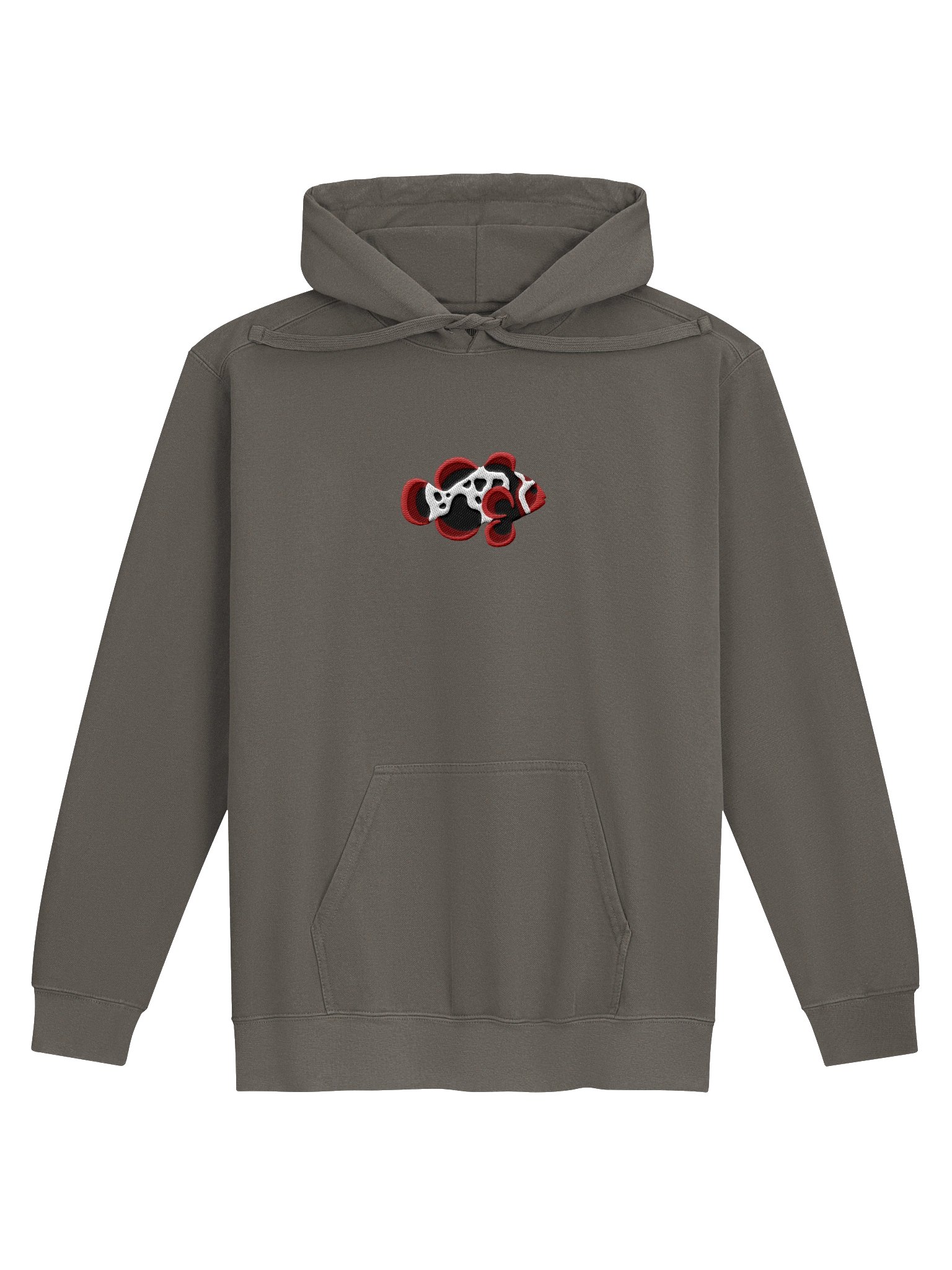 Lightning Maroon Clownfish Embroidered Hoodie | Saltwater Reef Aquarium Fish & Ocean Lover Apparel product image (5)