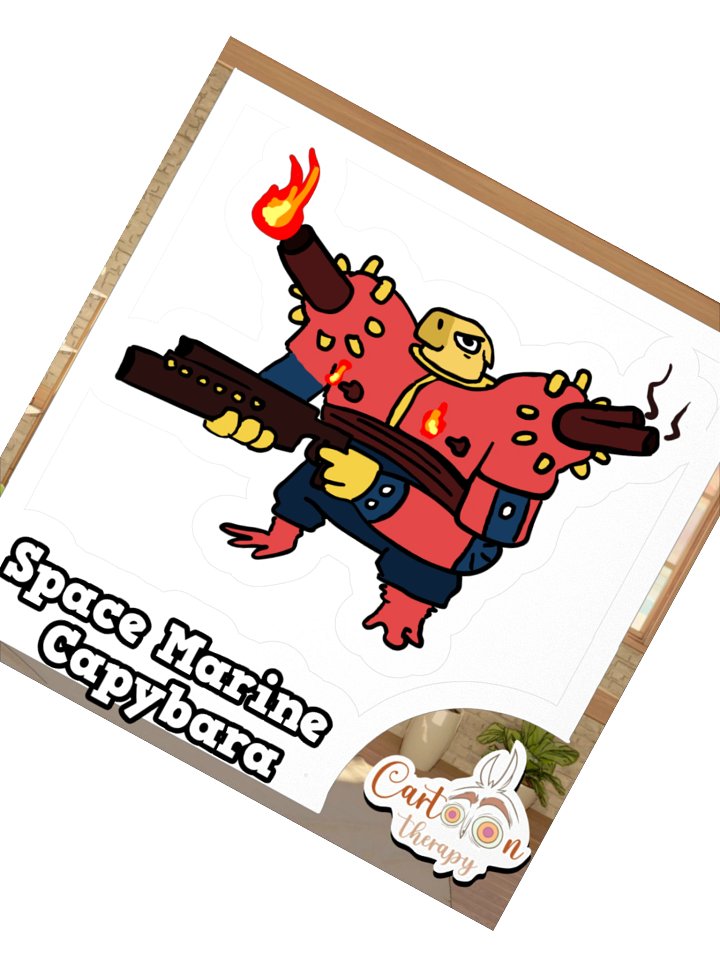 Space Marine Capybara (Sticker Club) product image (3)