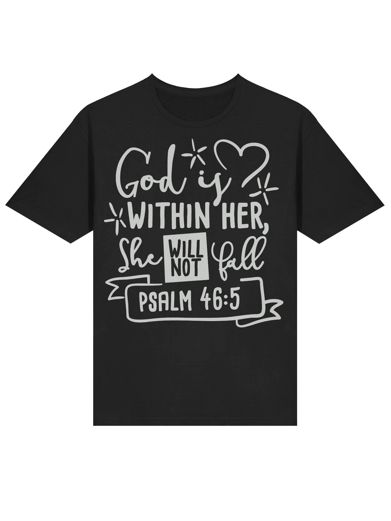 Christian Shirt God Is Within Her She Will Not Fall product image (4)