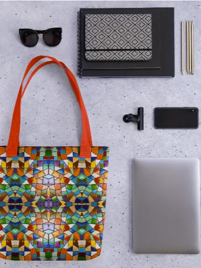 Bag Buntes Kaleidoskop: Abstraktes Mosaik-Muster product image (2)