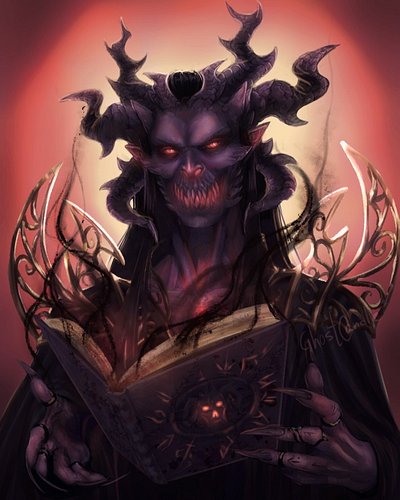 A repaint of an old piece I never finished. A Warlock Patron for one of my DnD characters.

#ClipStudioPaint #TTRPGArt #Human...