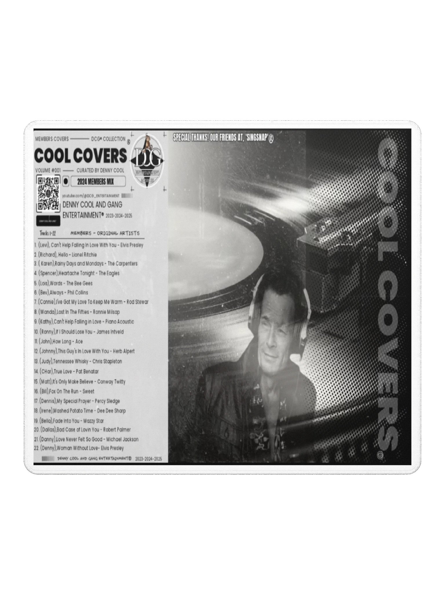 Cool Covers members Album vol.1 Mouse Pad product image (2)