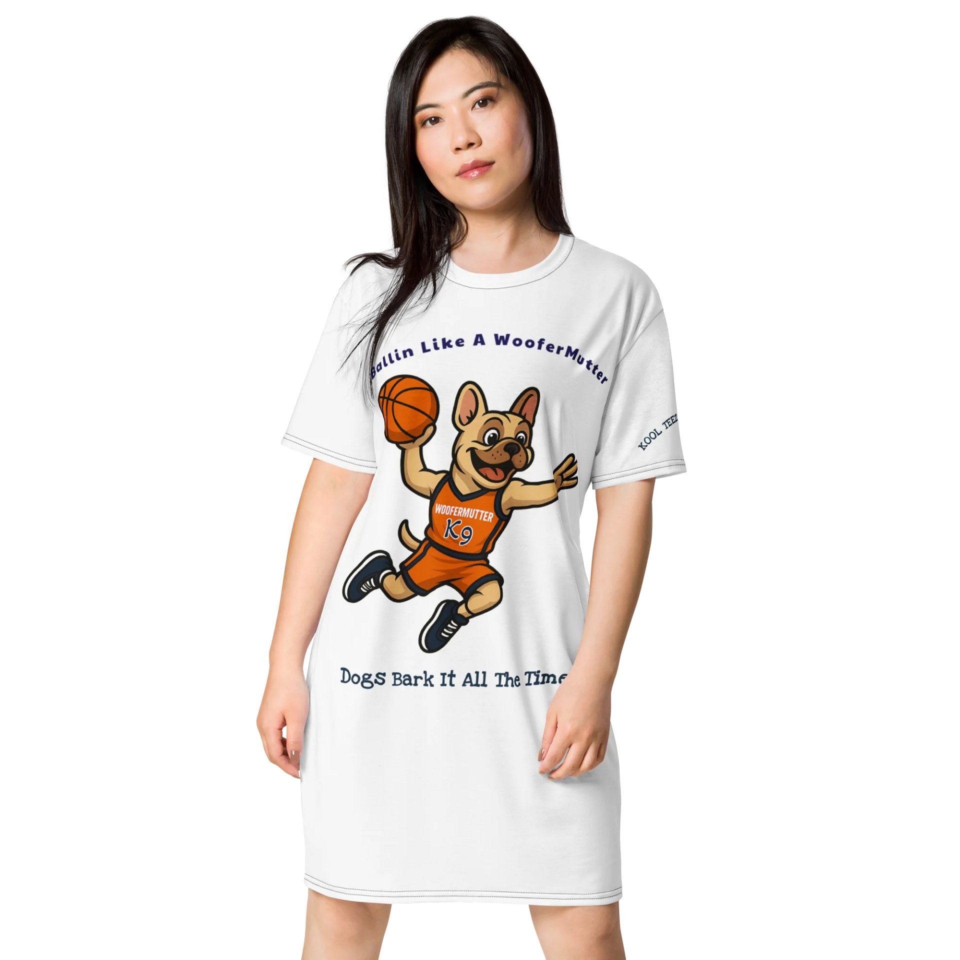 French Bulldog T-shirt Dress product image (1)