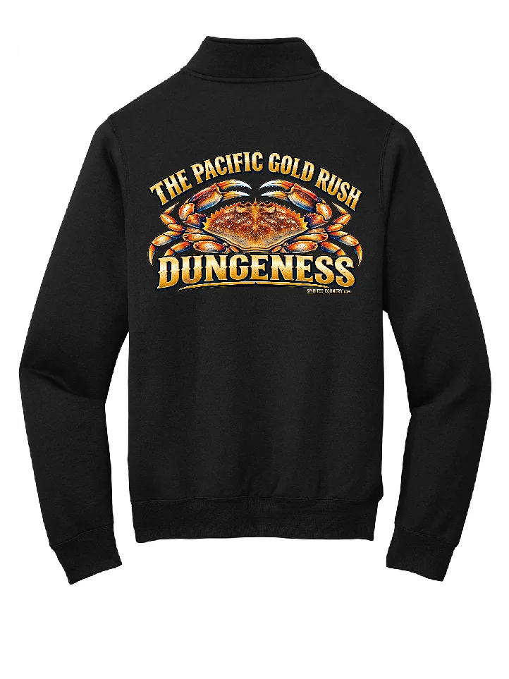 CRAB PACIFIC GOLD RUSH BLACK PORT AND CO 1/4 ZIP SWEATSHIRT product image (1)
