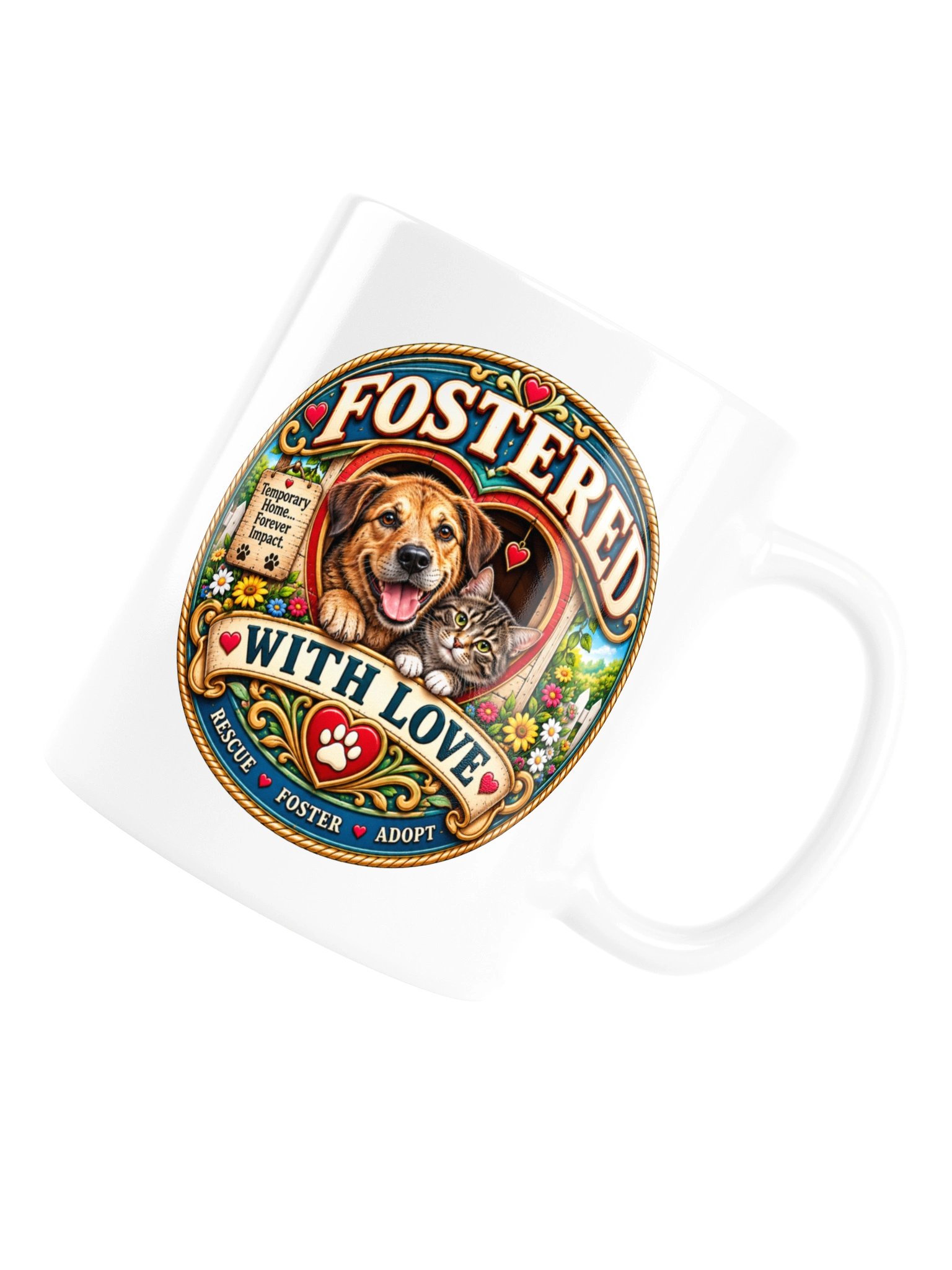 Fostered with Love Rescue Mug product image (5)