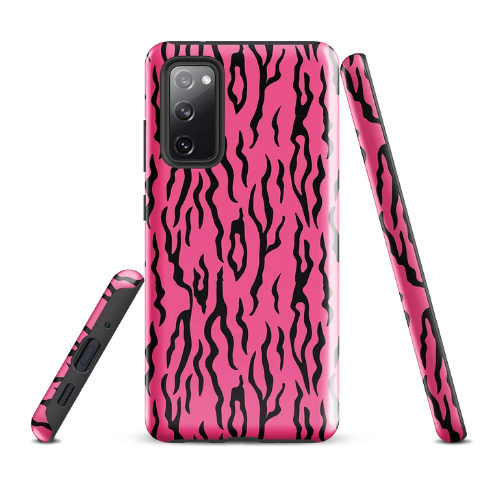 Pink Black Stripe Phone Case product image (3)