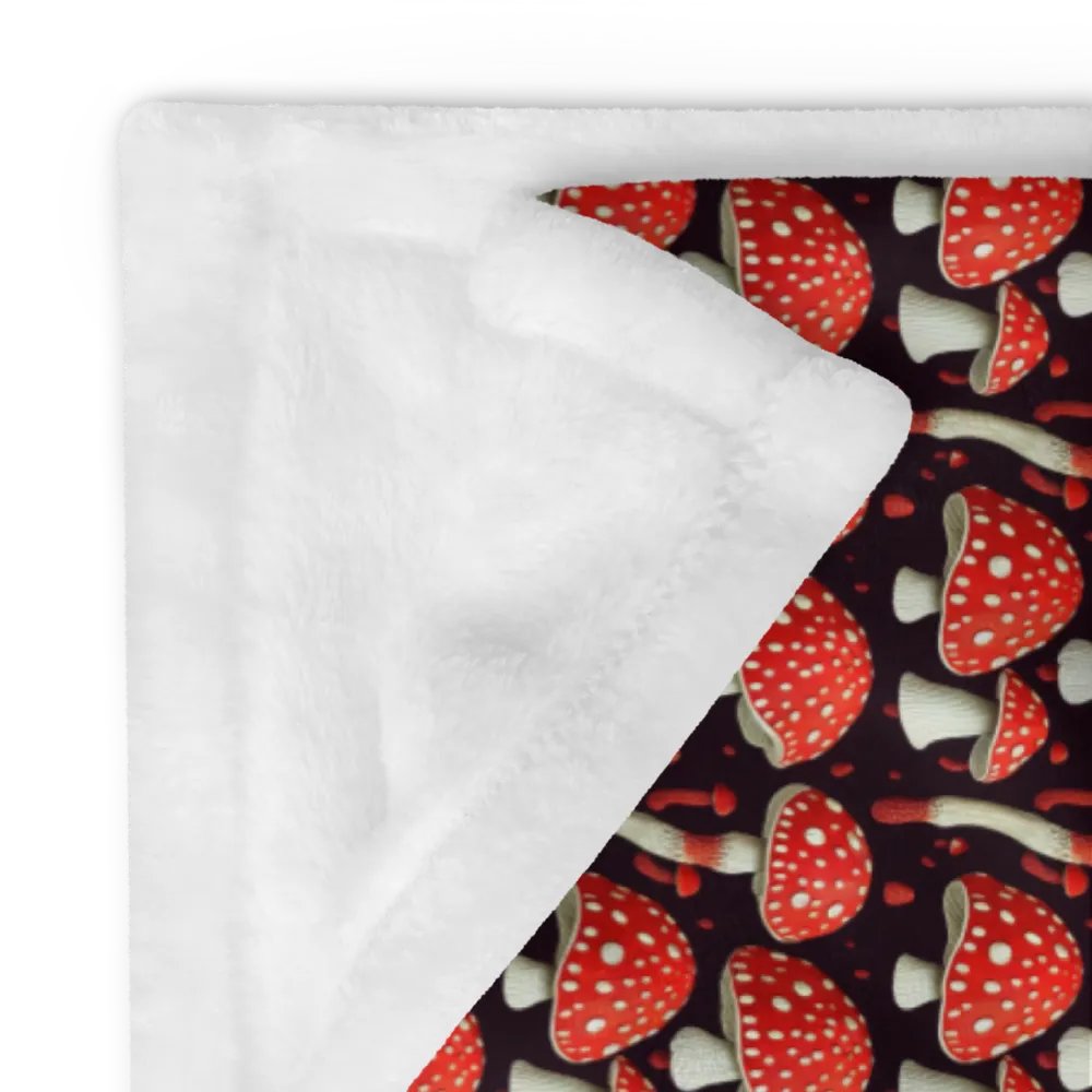 Magical Fly Agaric Mushroom Fluffy Blanket Throw product image (12)