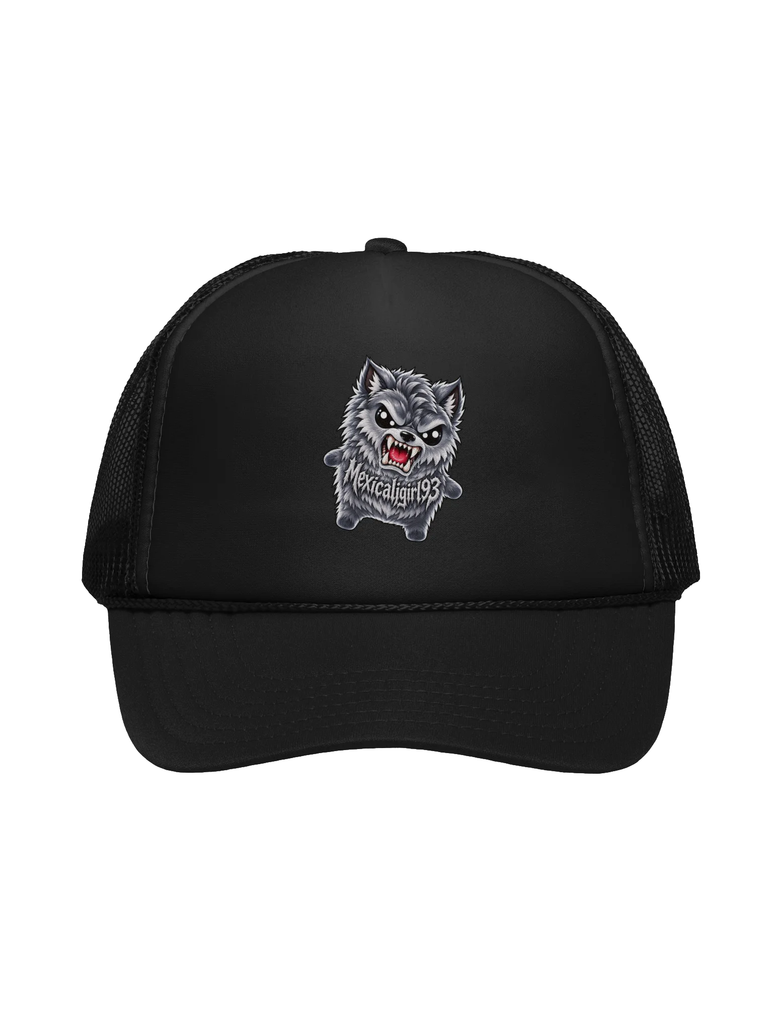 SPRITEFEST "Evil Wolf Sprite" Black FOAM Trucker Snapback Hat product image (1)