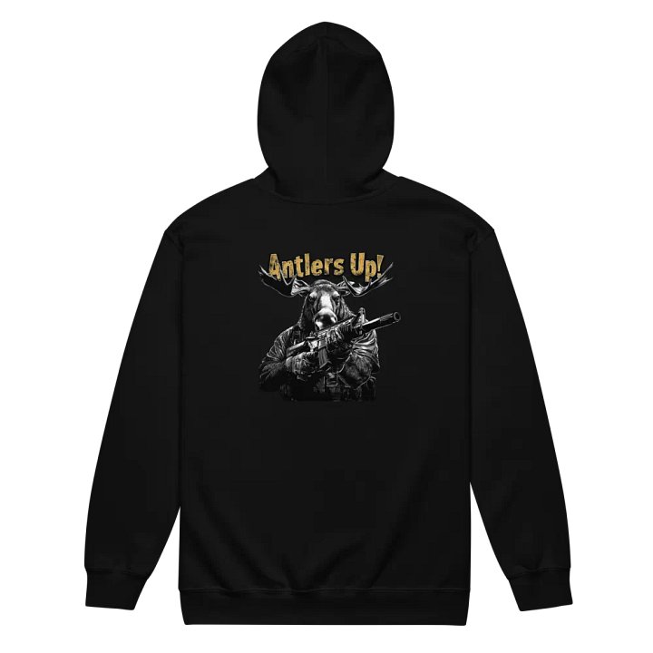 Antlers Up! Moose PMC Hoodie Zip-Up product image (4)