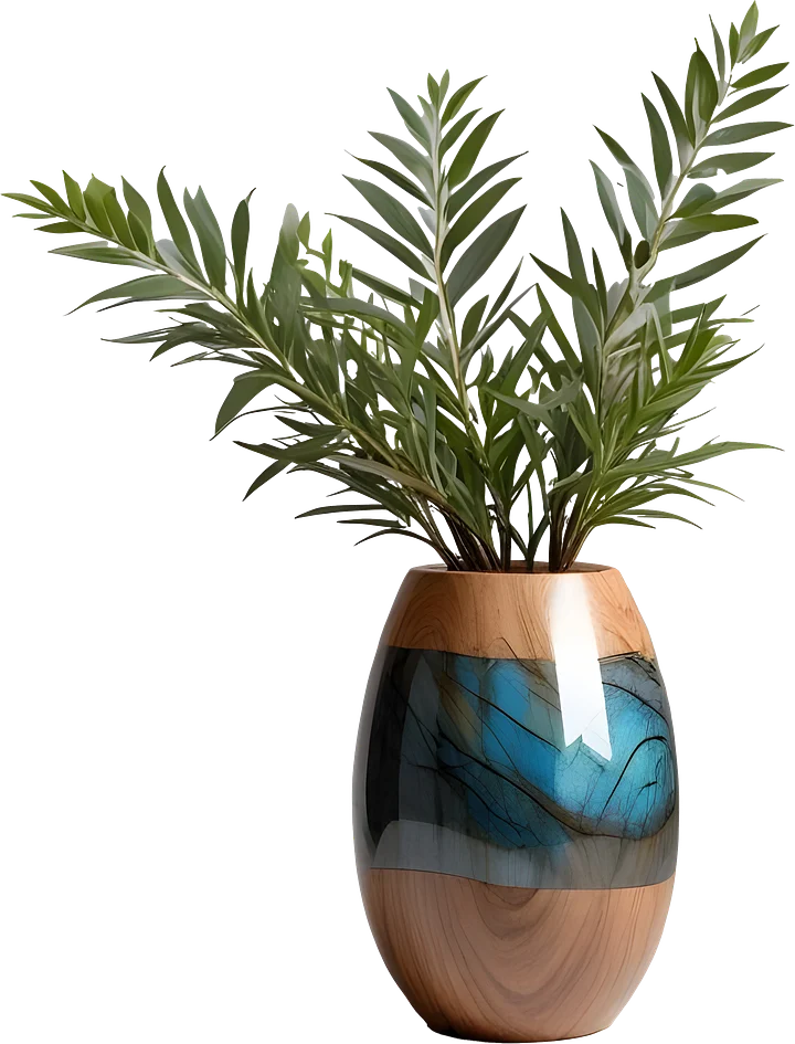 Celestial Grace – Rustic Boho Chic Vase PNG product image (1)