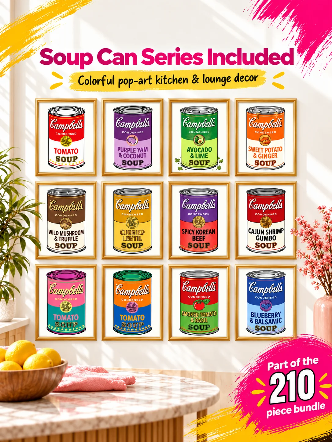 210+ Andy Warhol Pop Art Prints Bundle, Printable Gallery Wall, Retro Modern Posters, Digital Download product image (3)