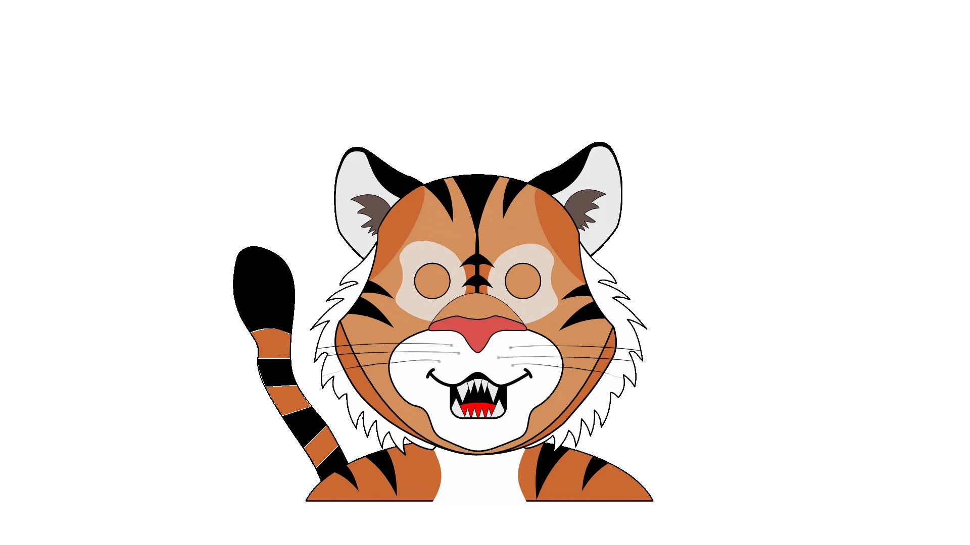 Tiger 2D png Vtuber product image (4)