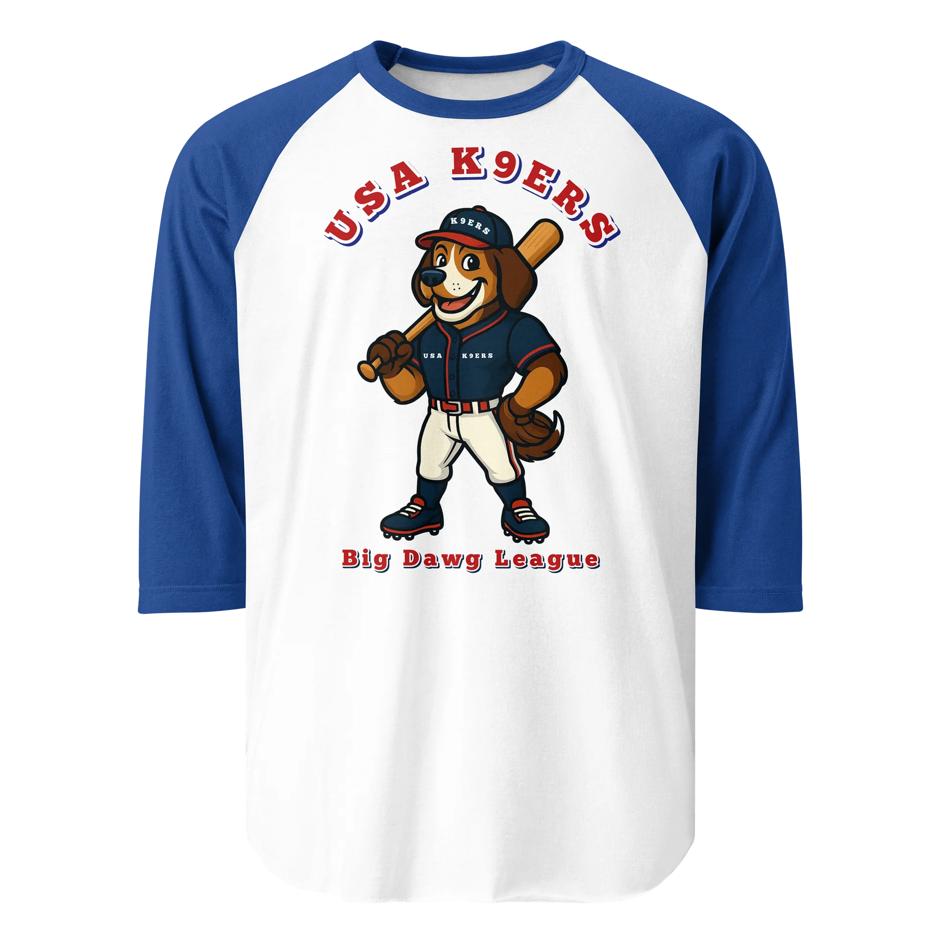 USA K9ERS Beagle Baseball 3/4 Sleeve Shirt product image (2)