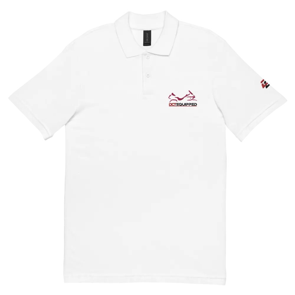 DCT Shadow Wing Polo Shirt White/Red product image (3)
