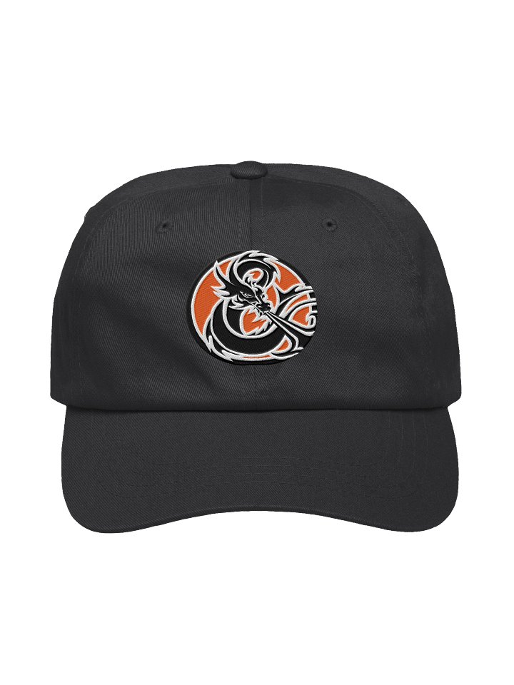 ELFSAR DAD HAT Round Logo Black & White on Red product image (1)