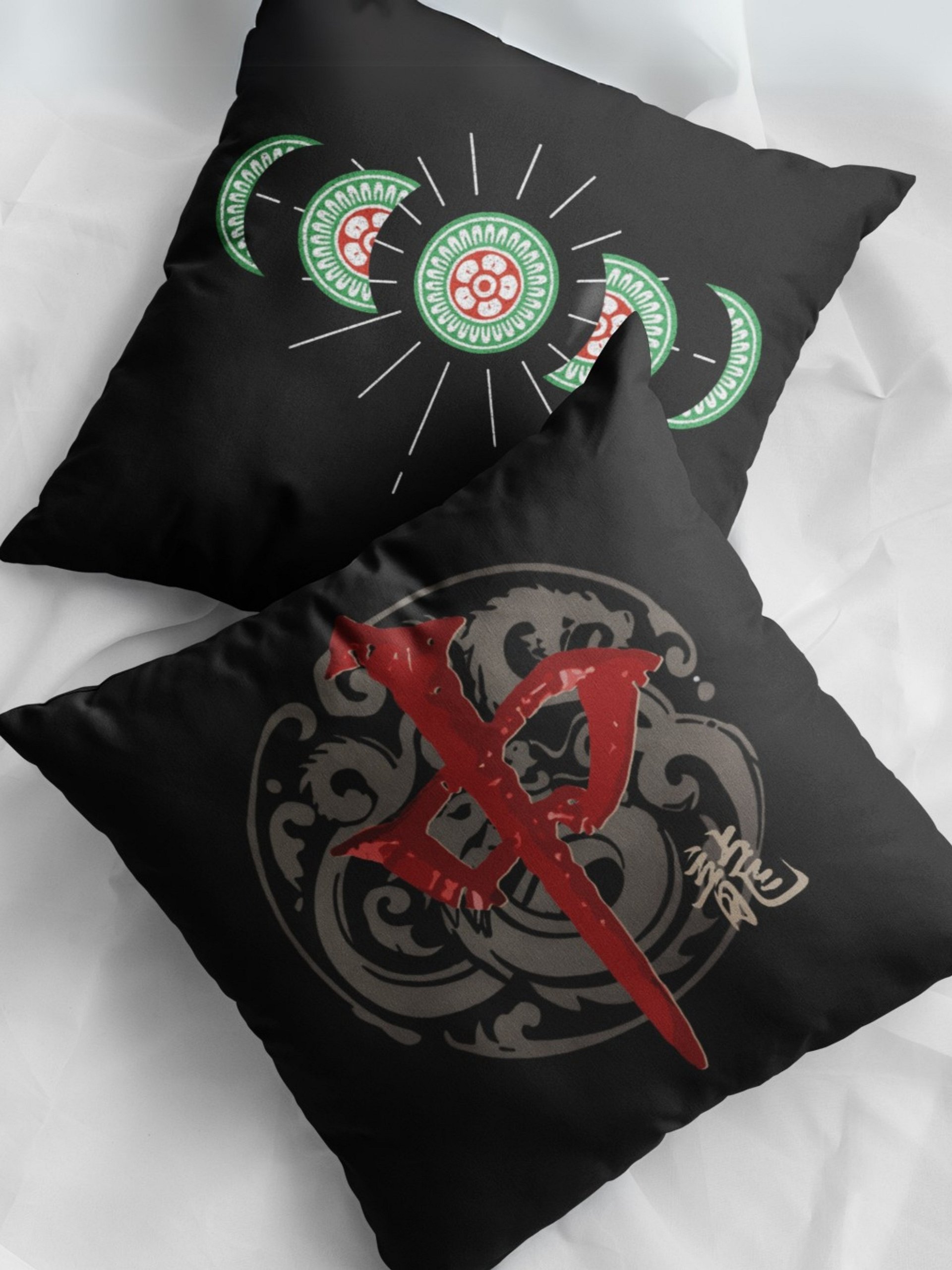 Awesome Mahjong Throw Pillow product image (1)