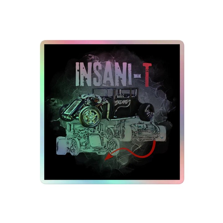 INSANI-T Hot Rod Holographic Sticker Sheet product image (2)