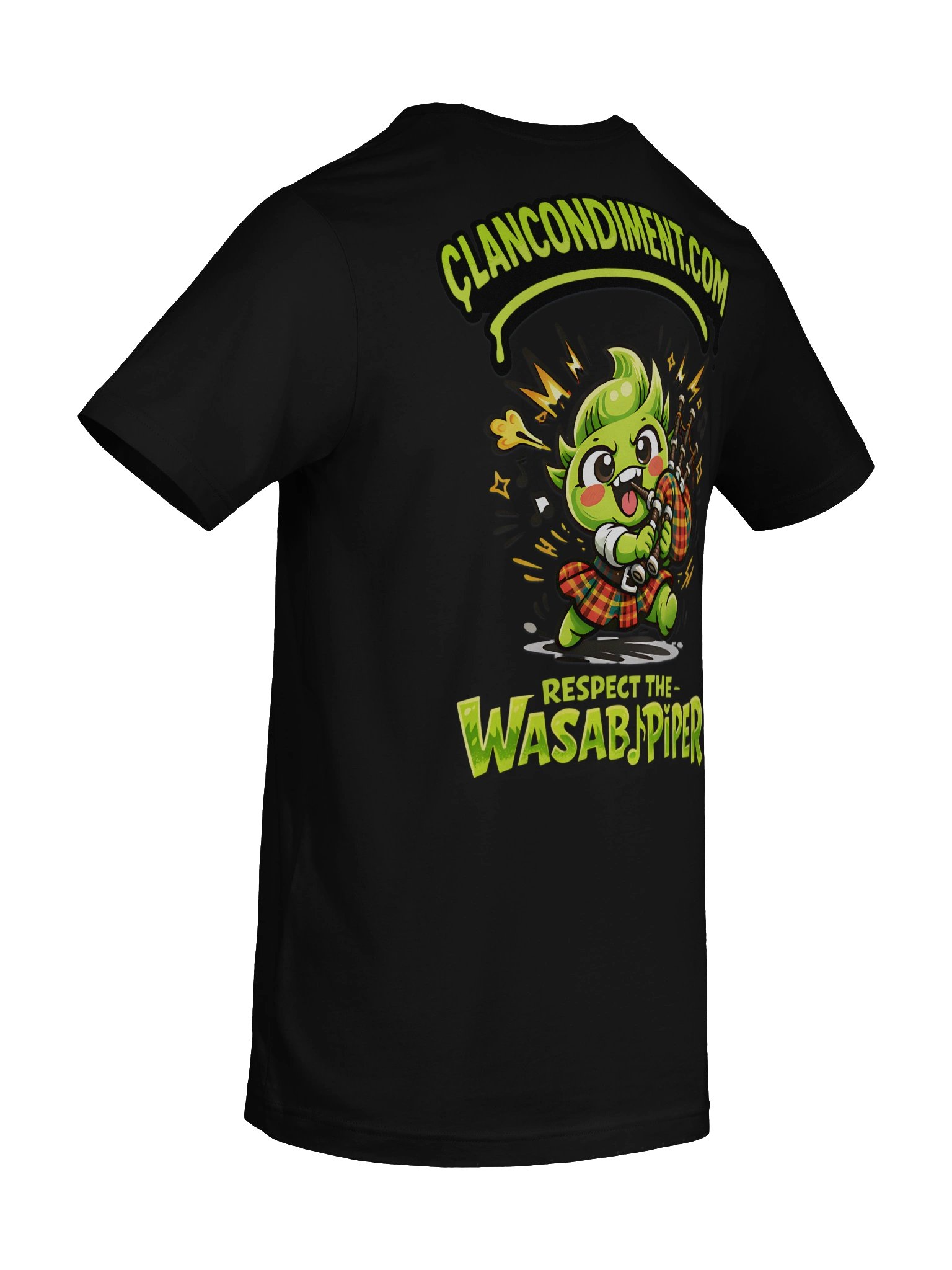 Respect the Wasabpiper – Clan Condiment Highland Games Tee product image (6)