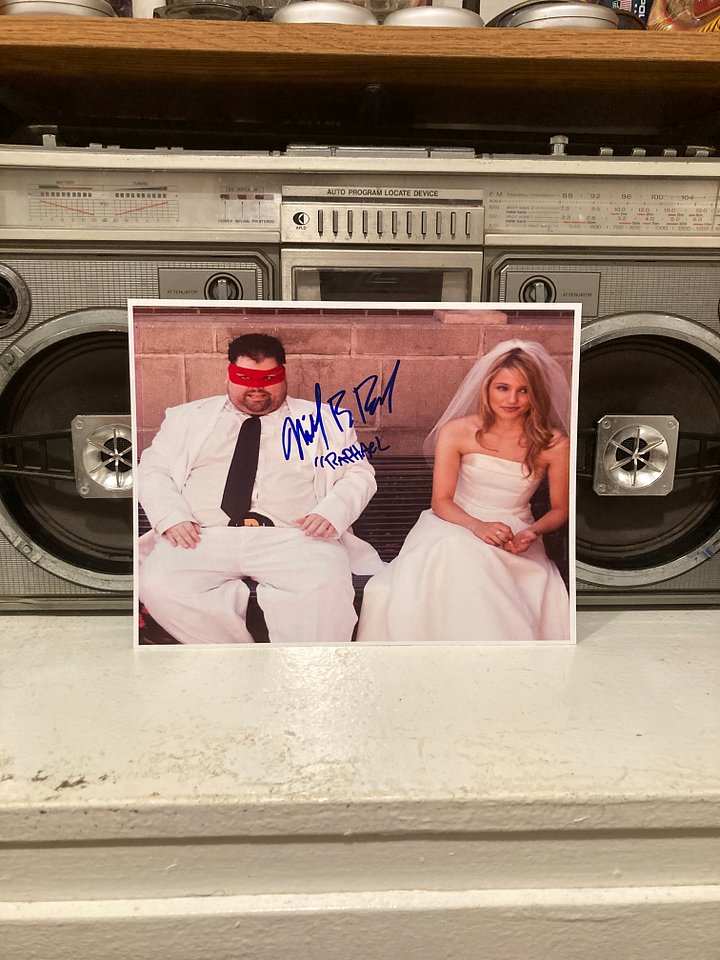 Salute Your Shorts Michael Bower & Glee Dianna Agron Wedding Photo DWR product image (2)