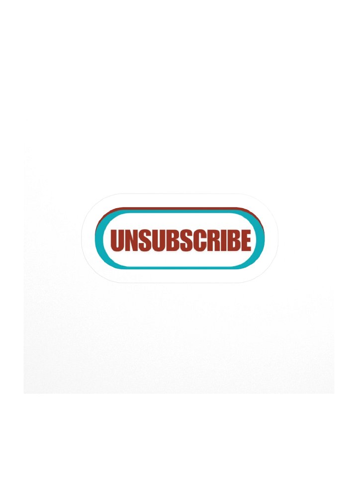 Unsubscribe | Kiss Cut Stickers by Allcolor product image (1)