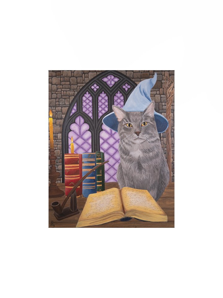 Gandalf the Cat Wizard Original Art Print product image (1)