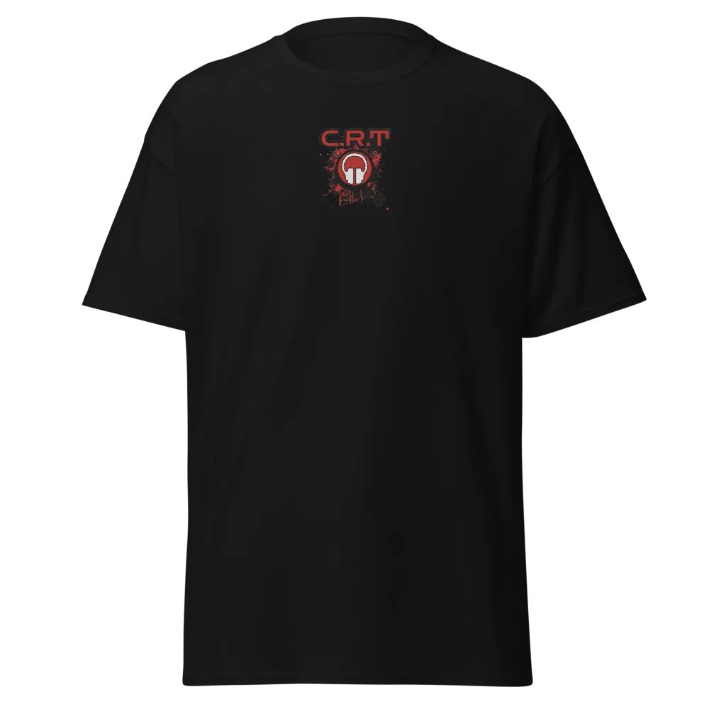 Front & Centre CRT Paint Splatter Embroidered Print Gildan Heavyweight T-Shirt product image (18)
