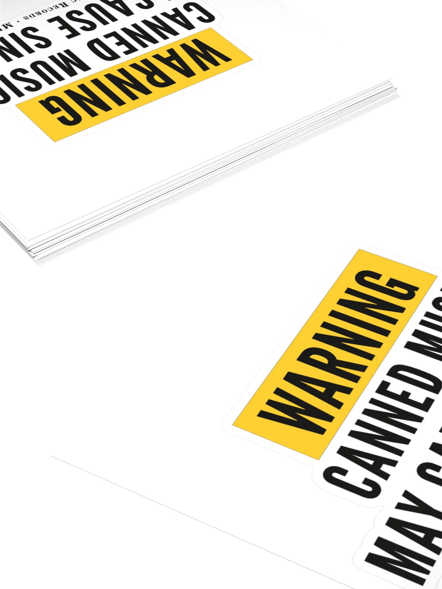 Canned Music Warning Sticker product image (4)