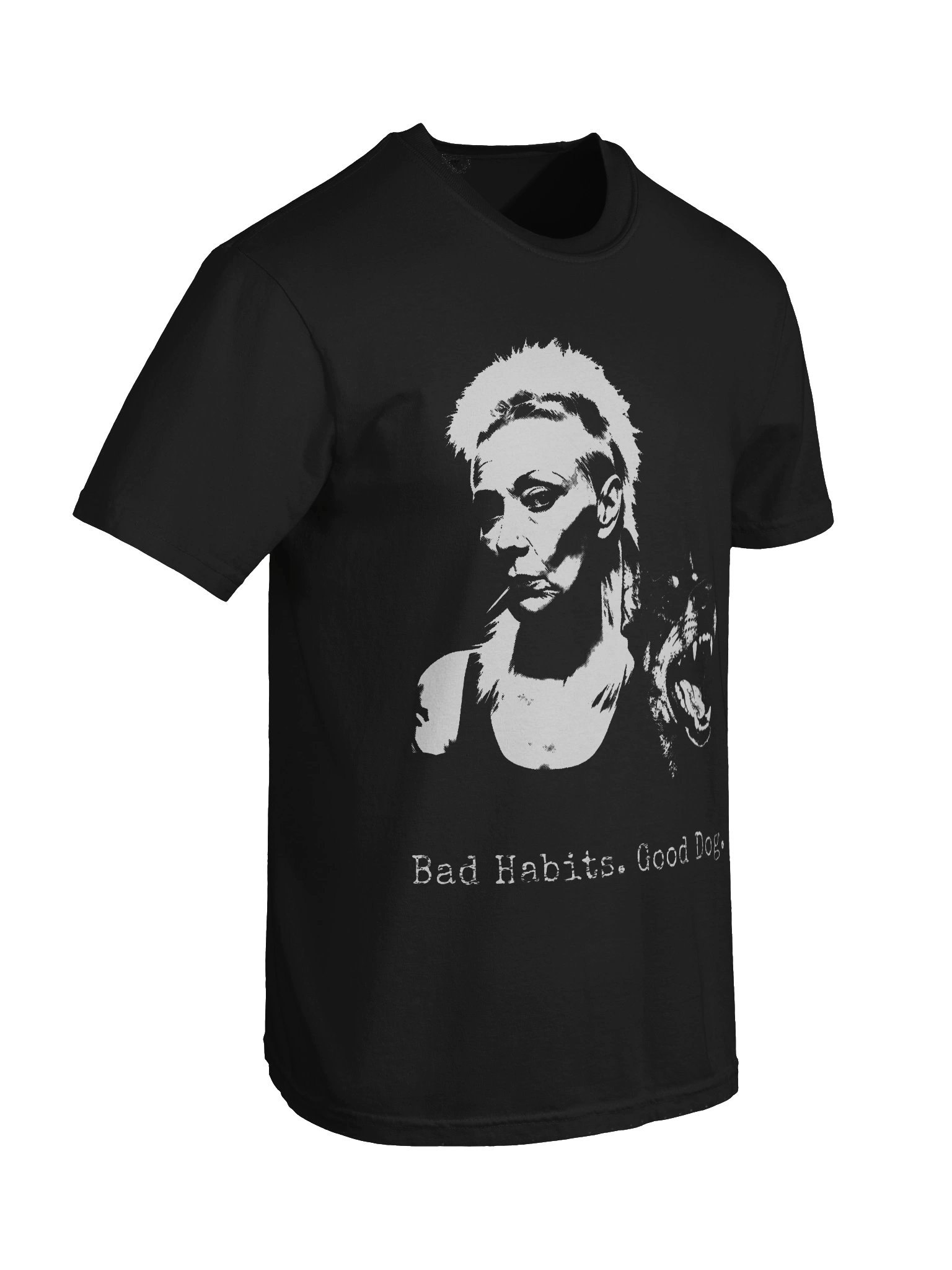 Bad Habits. Good Dog. // Heavyweight Vintage Graphic Tee product image (4)