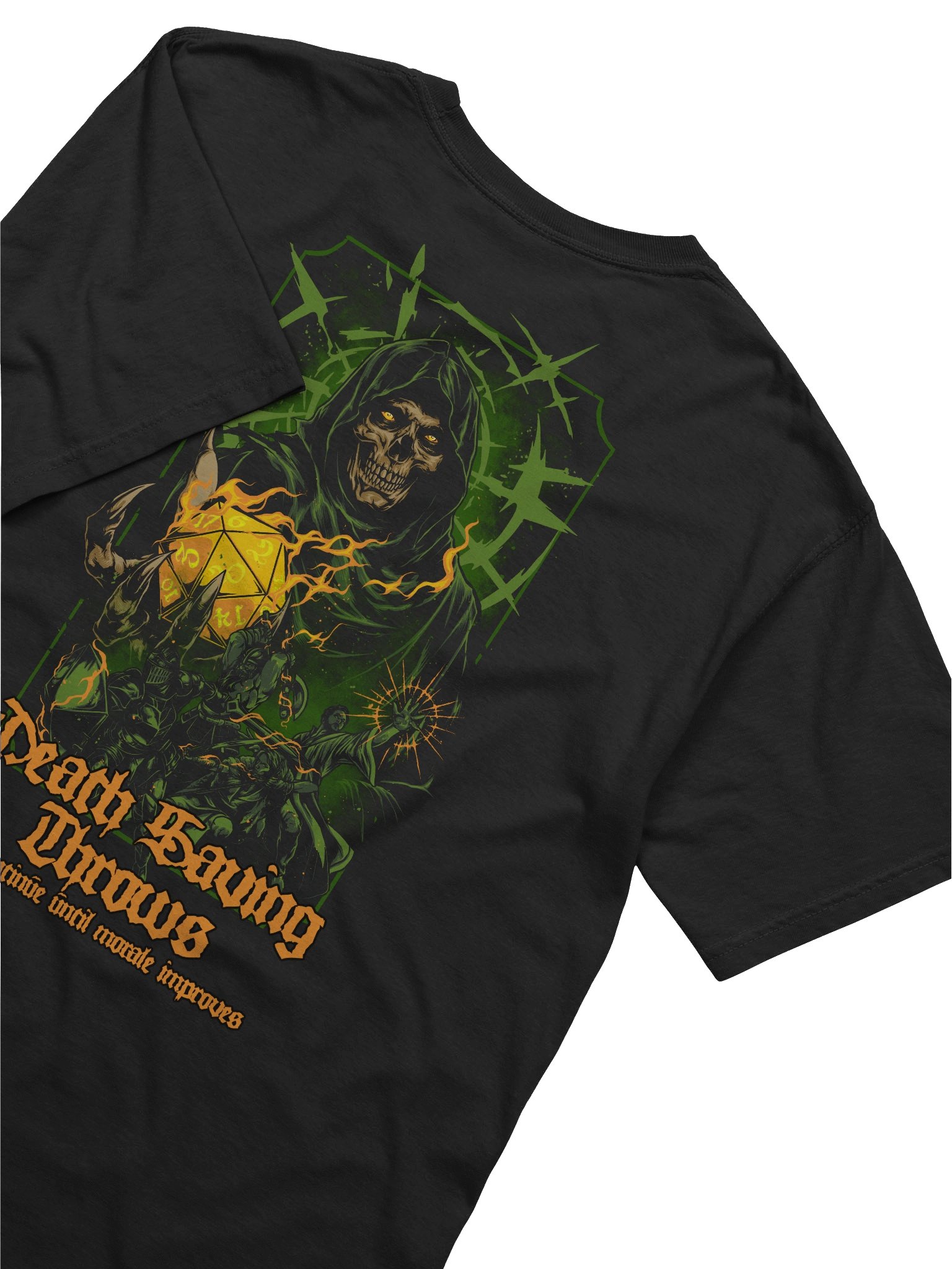 Gamingbrew Death Saves Back Tee product image (6)