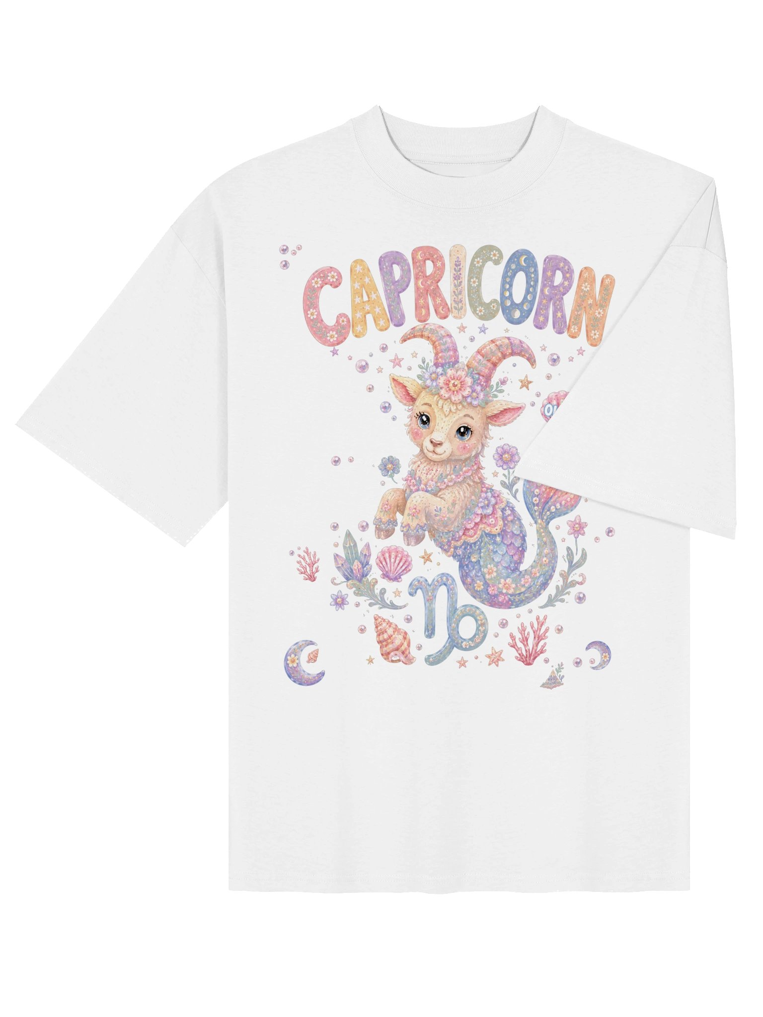 Capricorn Astro Pop Oversized Tee product image (12)