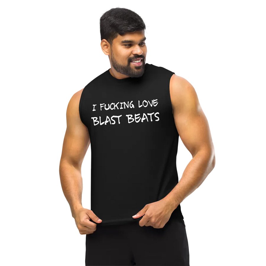 I Love Blast Beats muscle tank product image (10)