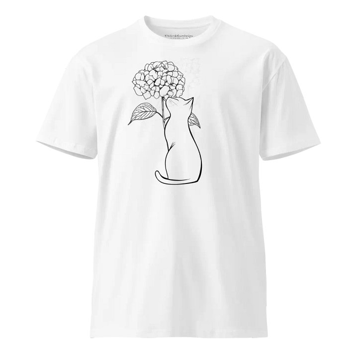 Hydrangea Cat Supreme Comfort Crew Neck Tee product image (2)