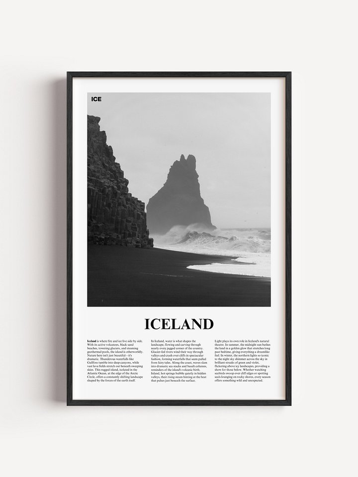 Iceland 01 Newspaper Poster product image (1)