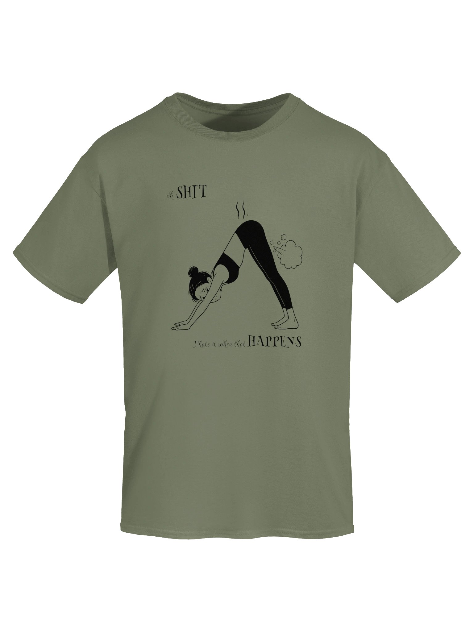 Shit Happens Yoga T-shirt product image (4)