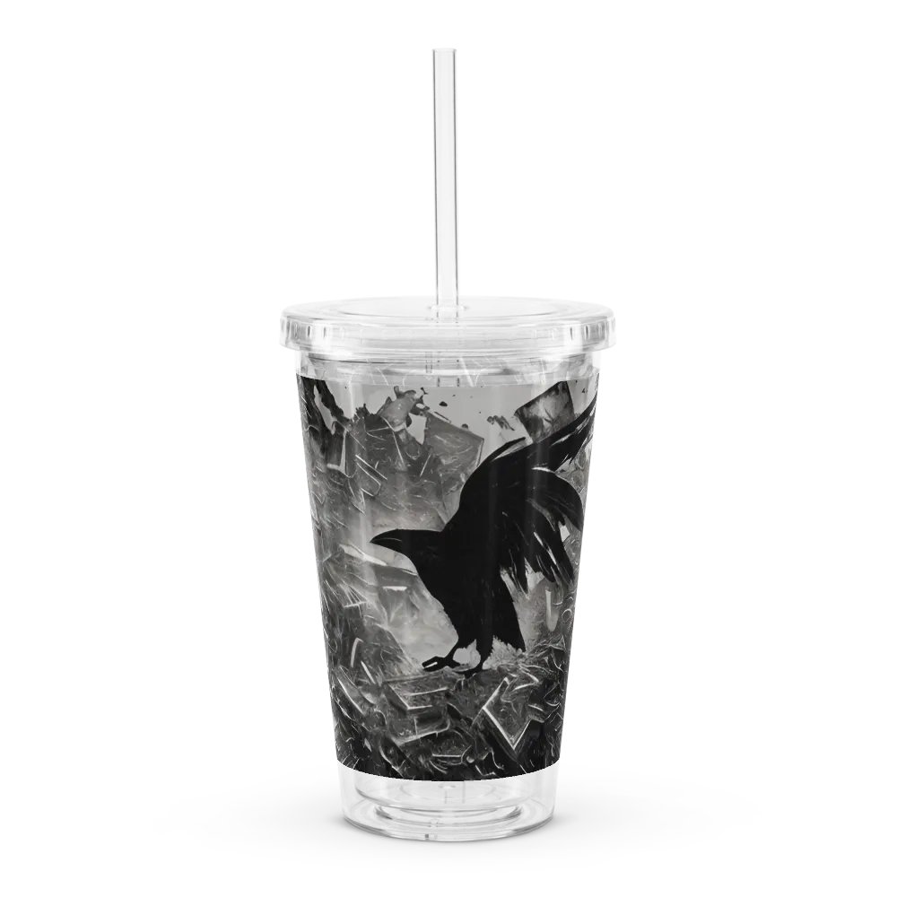 Raven Fiction Double Wall Clear Plastic Tumbler (16 oz) product image (4)